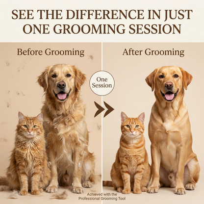 Sinko Deshedding Tool for Dogs & Cats Pet Grooming Brush Pet Deshedding Tool Dog Brush for Shedding Effectively Reduces Shedding by up to 95% for Short Medium Long Pet Hair (Pink)