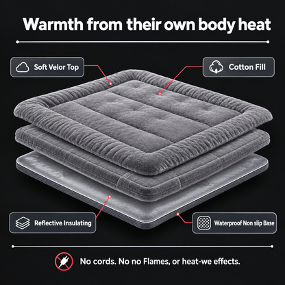 Self-Heating Pet Bed